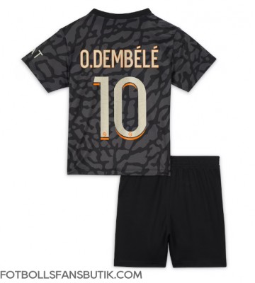 Paris Saint-Germain Ousmane Dembele #10 Replika Tredje Tröja Barn 2023-24 Kortärmad (+ Korta byxor)